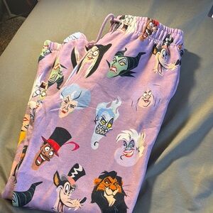 Disney Villains sweatpants so cute  - Purple